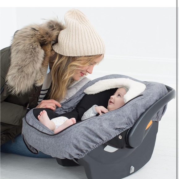 Skip Hop Winter Car Seat Cover, Stroll & Go, Heather Grey 16x3x27 Inch - Picture 5 of 5